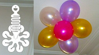 Trosnhanger ballonnen bloem 6 ballonnen